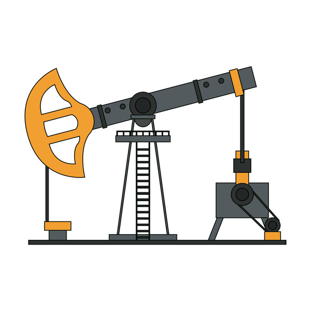 Μηχανή αντλιών πετρελαίου - Διάνυσμα, εικόνα