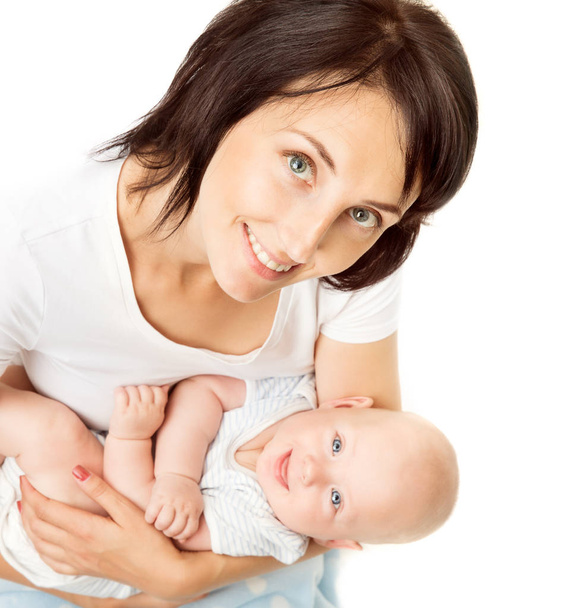 Матері і дитини, мама тримає новонародженого малюка на руках, дитячої дитини - Фото, зображення