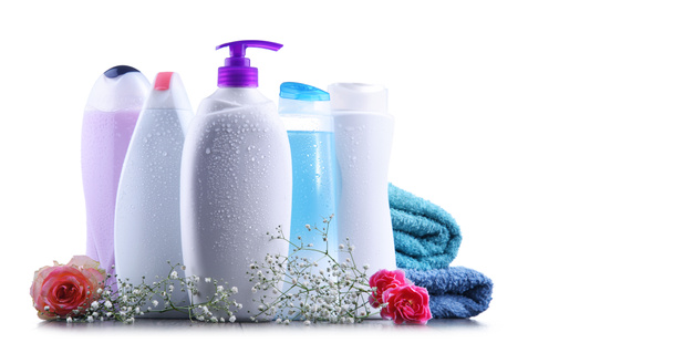 Plastic bottles of body care and beauty products - Photo, Image