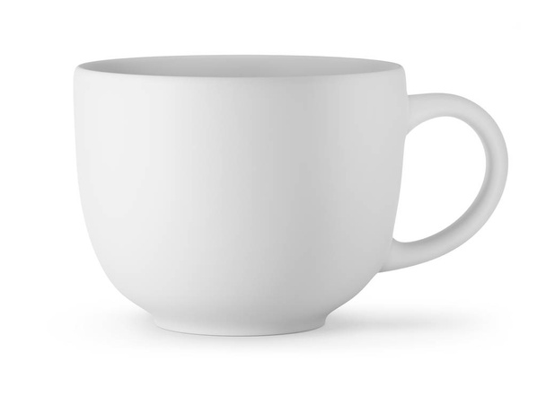 Grande tazza bianca isolata su sfondo bianco. Rendering 3D
. - Foto, immagini