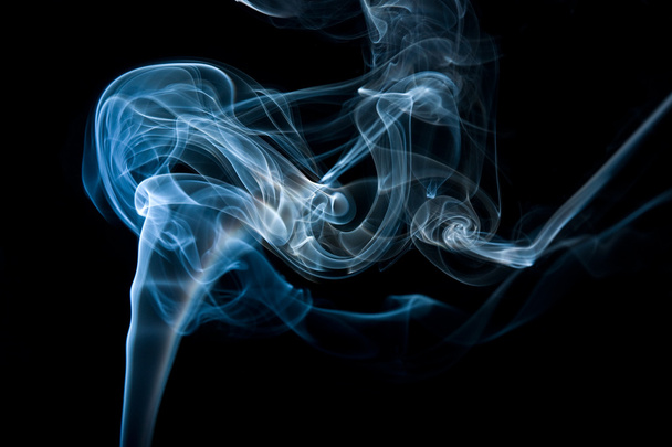 Dark blue smoke, abstraction. - Fotó, kép