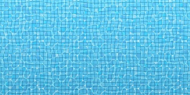 La superficie del agua en la piscina, vista superior. Vector azul fondo de verano (tamaño 2: 1). EPS 10
. - Vector, Imagen