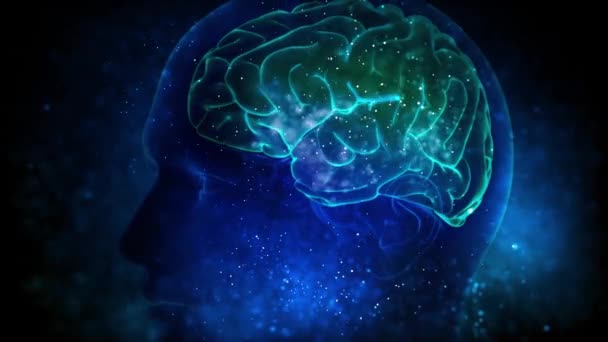 Cerebro humano antecedentes cibernéticos médicos
 - Metraje, vídeo
