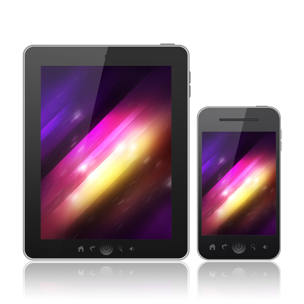 tablet i telefon komórkowy - Zdjęcie, obraz