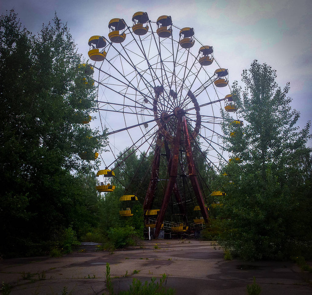 Csernobili atomerőmű Pripjaty - Fotó, kép