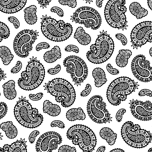 Vector beautiful paisley seamless pattern,I drew paisley in vectors,I continue seamlessly, - Διάνυσμα, εικόνα