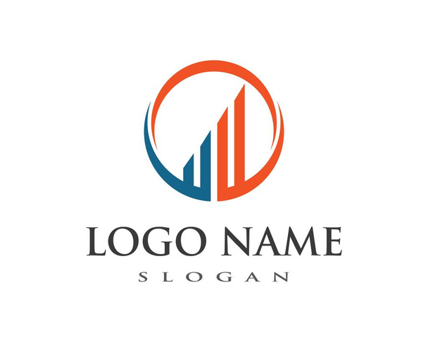 Plantilla de logotipo profesional de finanzas empresariales  - Vector, Imagen