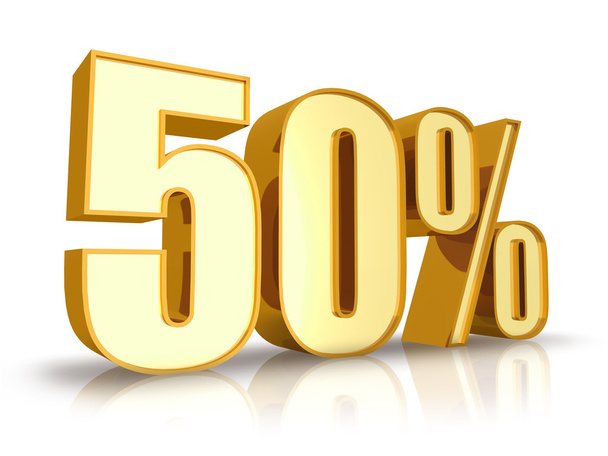Gold Fifty Percent - Photo, Image