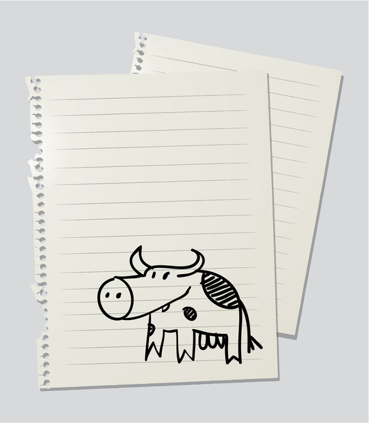 Коровьи наброски
 - Вектор,изображение