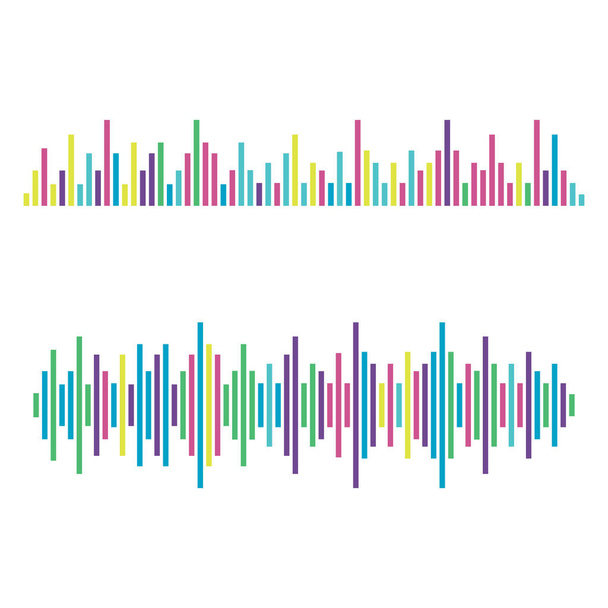звукові хвилі Векторні ілюстрації
  - Вектор, зображення