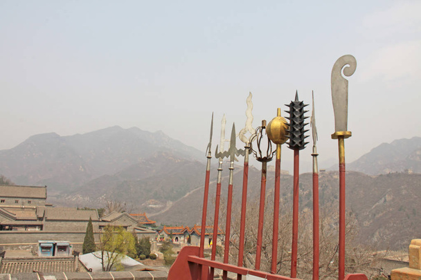 Lances et armes dans le monastère de Shaolin, Chine
 - Photo, image
