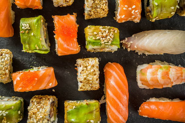  Different sushi mixed set - Фото, зображення