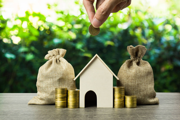 Экономия денег, ипотечный кредит, ипотека, инвестиции в недвижимость для фут
 - Фото, изображение