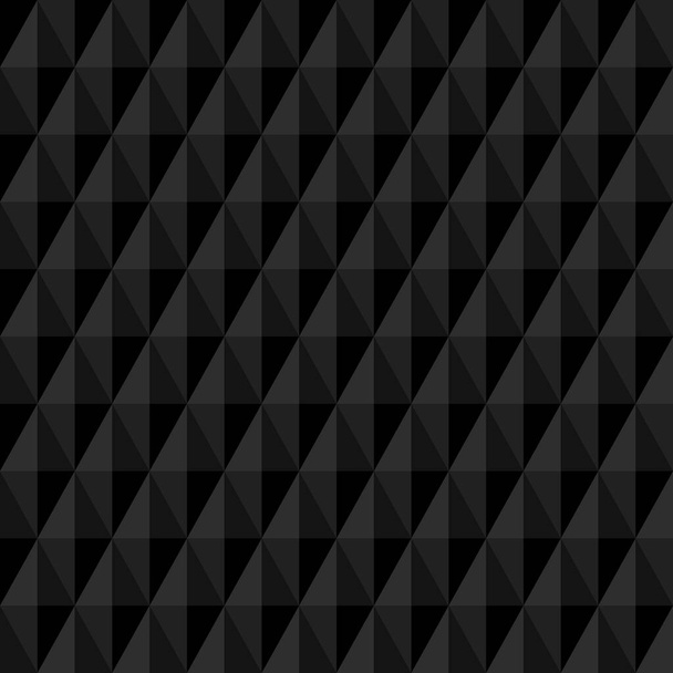 Τετράγωνο χωρίς ραφές μοτίβο μεγάλα κατακόρυφα διαμάντια μαύρο - Διάνυσμα, εικόνα