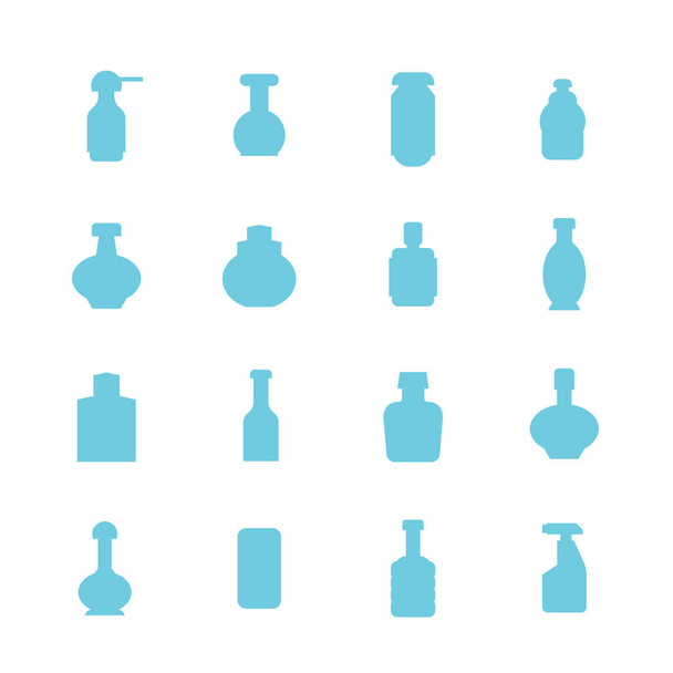Vektorová ilustrace lahví, ikony - Vektor, obrázek