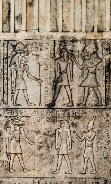 starodávný styl egyptské starodávné řezbářské zobrazení - Fotografie, Obrázek