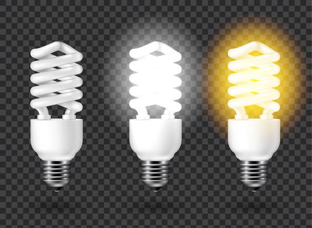 Light bulb vector illustration. - Вектор,изображение
