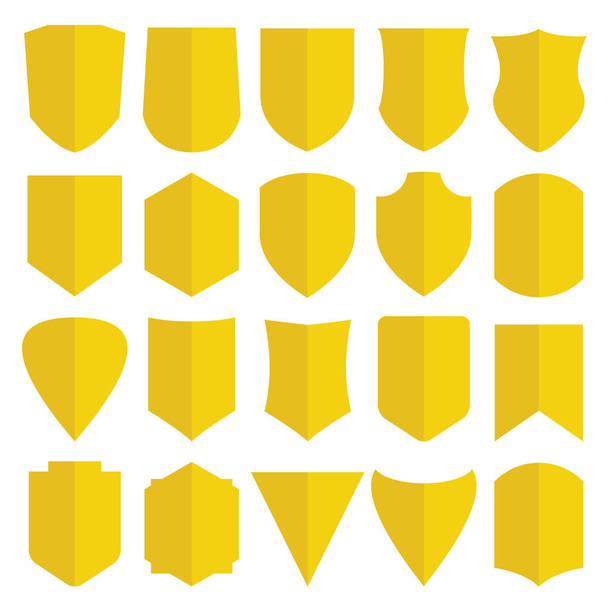 conjunto de vetor ícones escudo
 - Vetor, Imagem