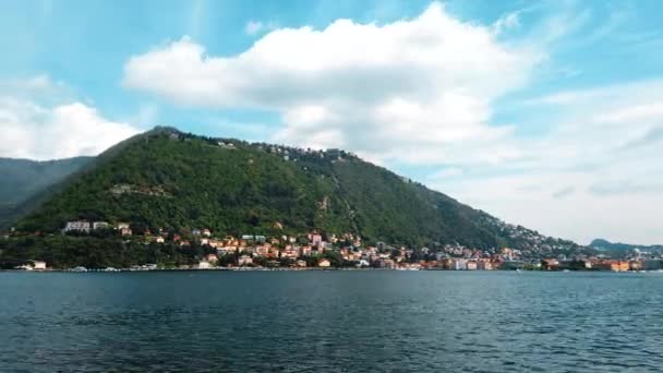 Como old city view from the Como lake. - Footage, Video