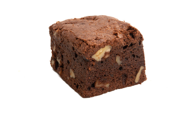 amerikanischer Brownie Cake isoliert  - Foto, Bild