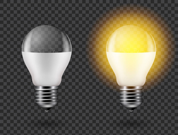 Light bulb vector illustration. - Vetor, Imagem