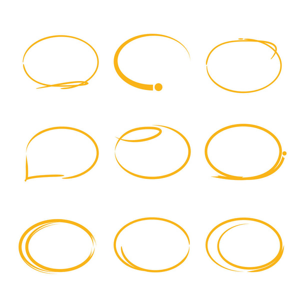 éléments marqueurs dessinés à la main, illustration vectorielle simple
 - Vecteur, image