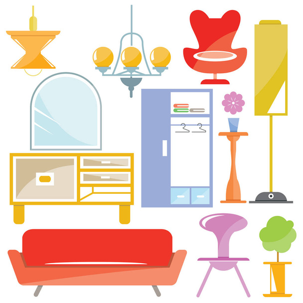 decorazione domestica, icone mobili per la casa
  - Vettoriali, immagini