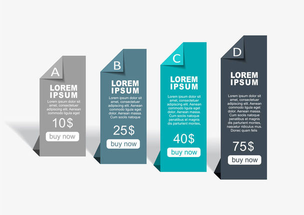 Infographic design template with place for your data. Vector illustration. - Vetor, Imagem