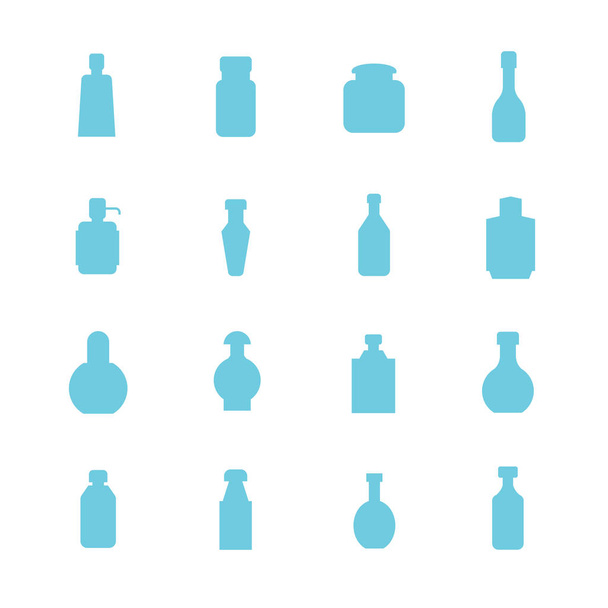ilustração vetorial de garrafas, ícones
 - Vetor, Imagem