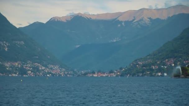イタリアの美しい夏のコモ湖の風景. - 映像、動画