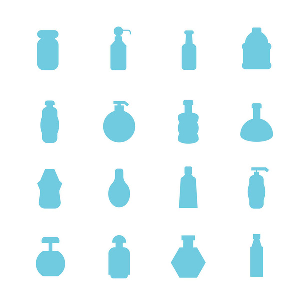 vector ilustración de botellas, iconos
 - Vector, Imagen