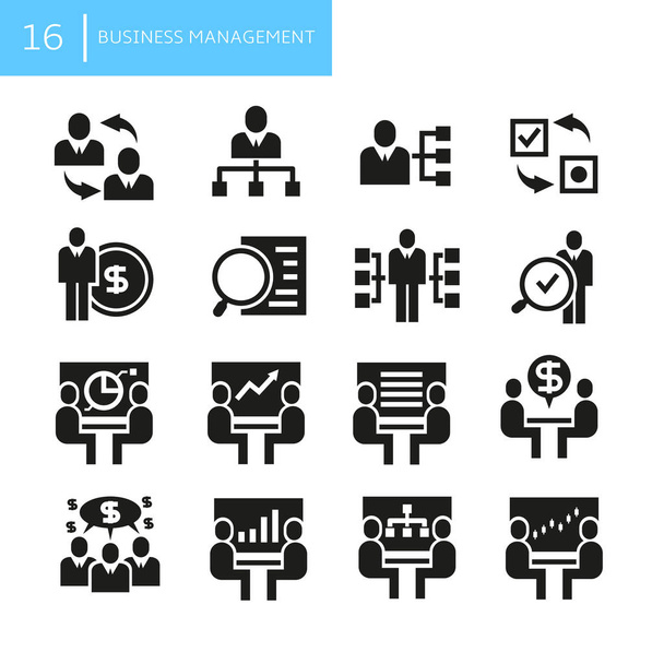 Reihe von Geschäftssymbolen, Vektorillustration - Vektor, Bild