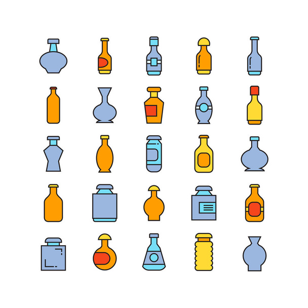 illustration vectorielle des bouteilles - Vecteur, image