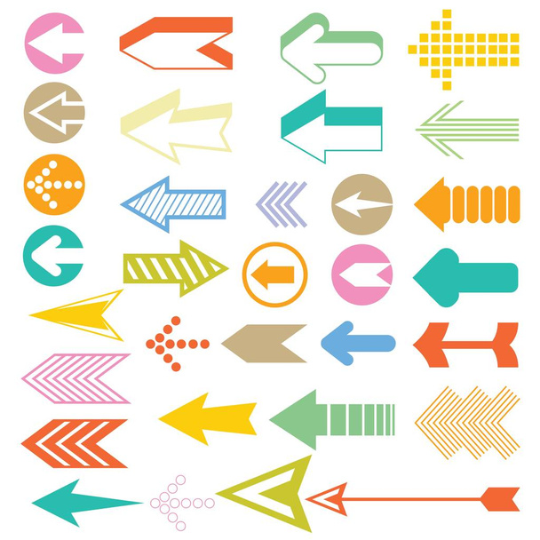 illustration vectorielle de flèches, icônes
 - Vecteur, image