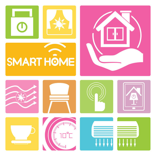 Vector illustration.  smart home  concept - ベクター画像