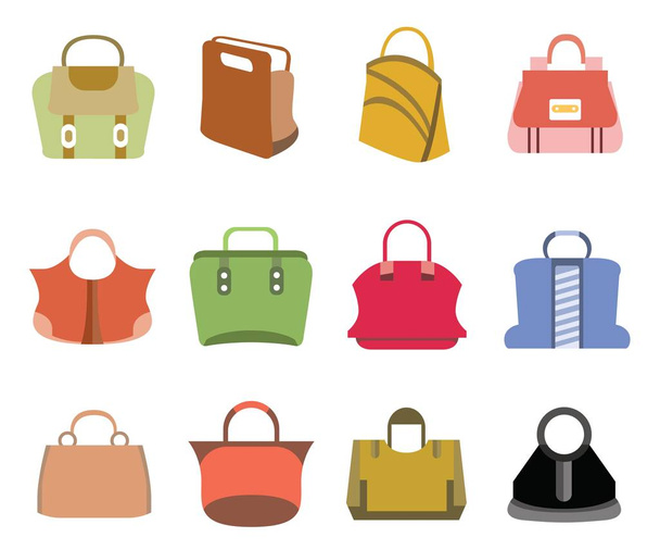 vector illustration of bags icons  - Vector, Image