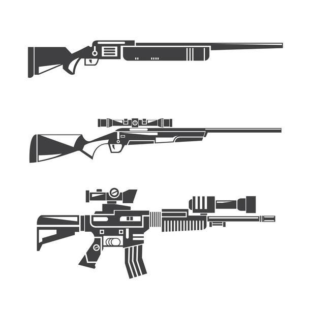 ilustración vectorial de armas, iconos
 - Vector, Imagen