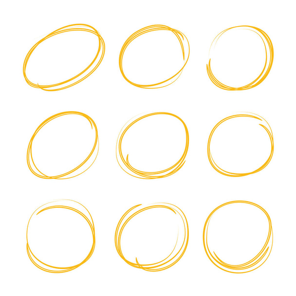 set of circle highlighters - Vector, Image