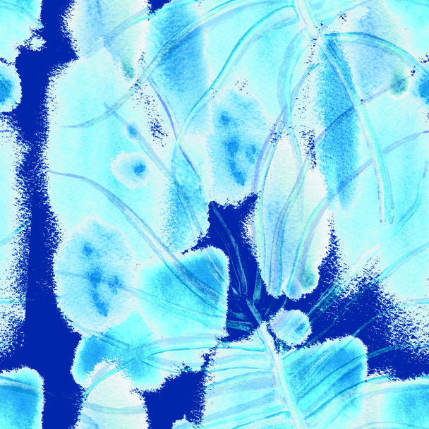 Tropical Blue Seamless Pattern - Foto, Bild