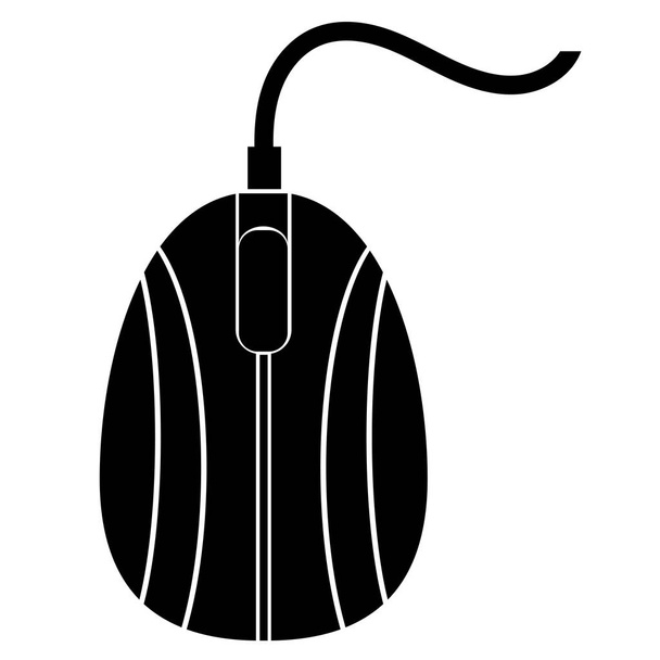 Bilgisayar Fare Sembolü Beyaz Arka Plan üzerinde yalıtılmış. Basit İşaretçi Simgesi, Logo İmleci - Fotoğraf, Görsel