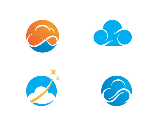 Cloud Logo Template - Vector, Image