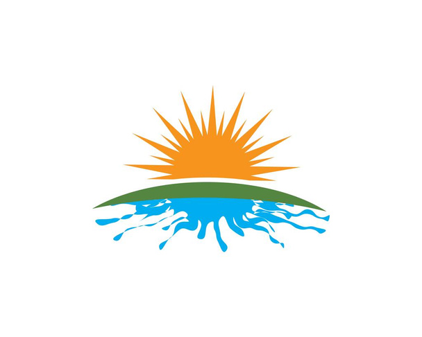 Güneş ılustration Logo vektör - Vektör, Görsel