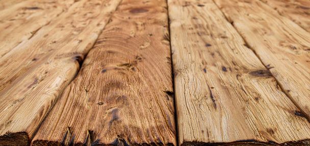 Texture of old natural wooden boards. Background of a wooden surface - Foto, Imagem