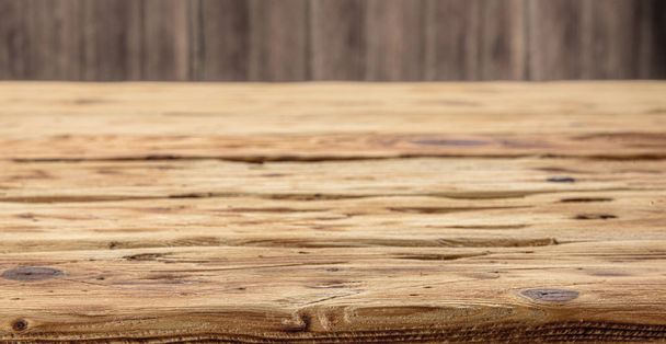 Texture of old natural wooden boards. Background of a wooden surface - Foto, Imagem