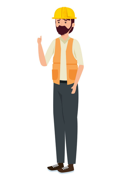 professional mechanic worker avatar character - Διάνυσμα, εικόνα