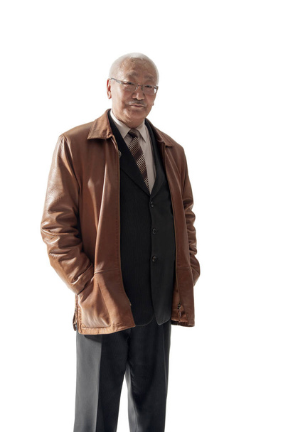 portrét staršího asijského muže - Fotografie, Obrázek