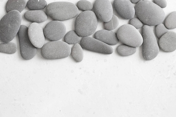 Spa sfondo con pietre grigie, grigio sfondo moderno, copertura
,  - Foto, immagini