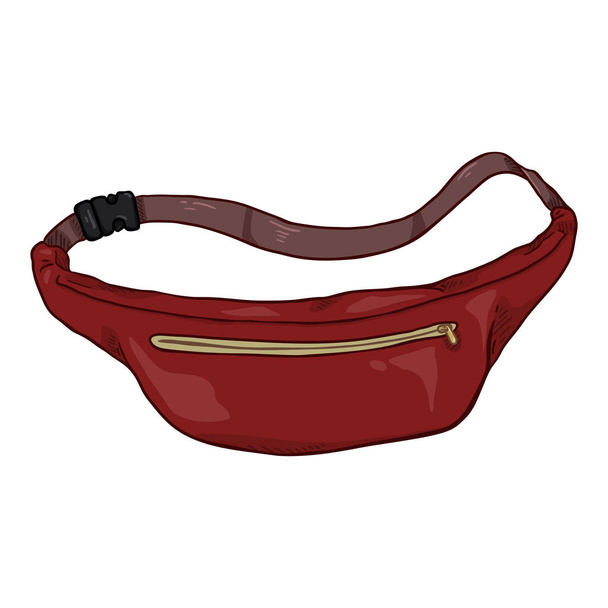 Vector Cartoon Red Belt Bag Illustation. Borsa da cintura unisex
 - Vettoriali, immagini