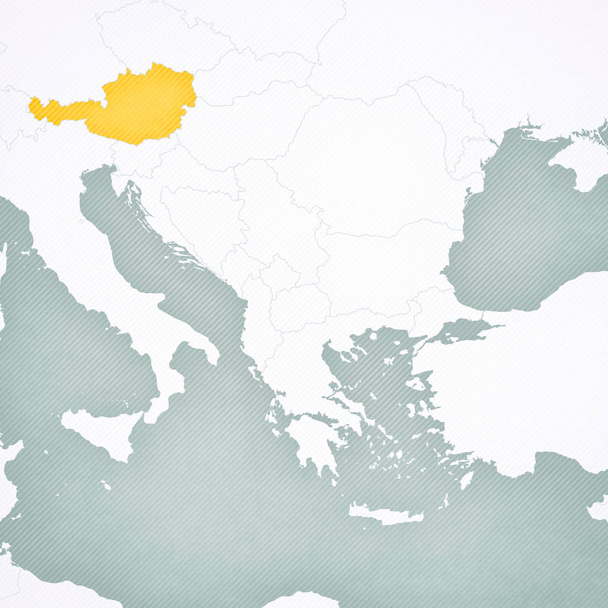 Карта Балкан - Австрия
 - Фото, изображение