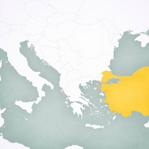 Mapa de los Balcanes - Turquía
 - Foto, imagen